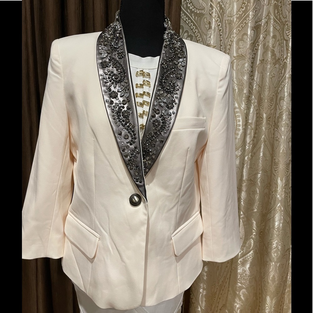 White fancy blazer